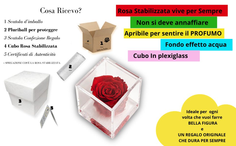 ricevi rose stabilizzata